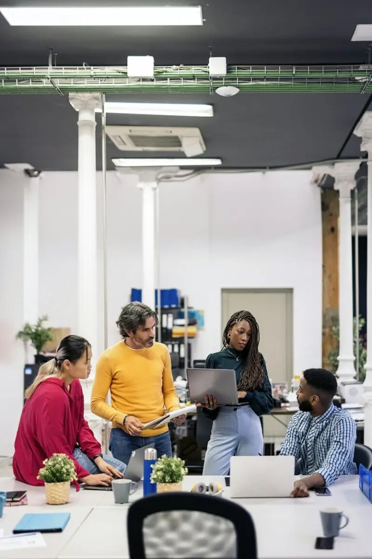 Multicultural Office Workers in the Office